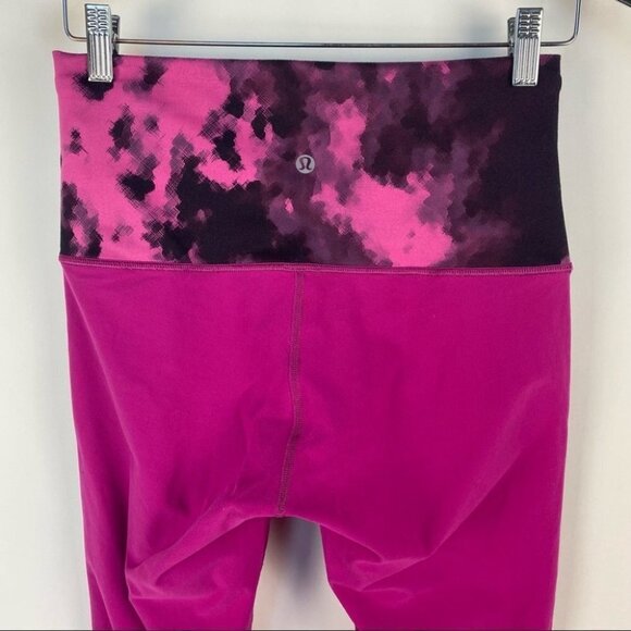 Lululemon Wunder Under‎ Crop Black Raspberry - Picture 3 of 7